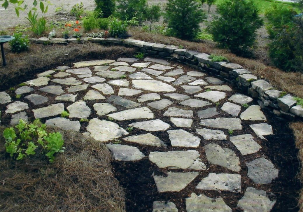 Patio rustic tenn fieldstone